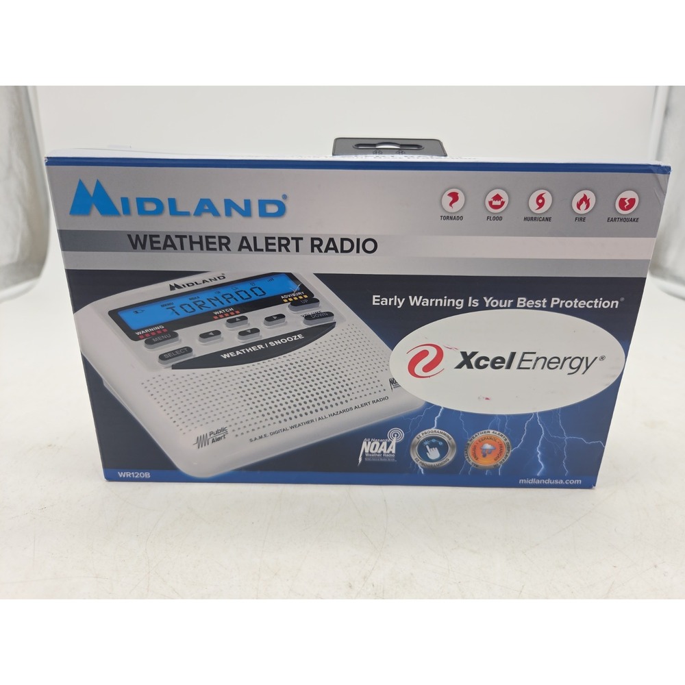 Midland WR120B NOAA Emergency Weather Alert Radio, Brand New